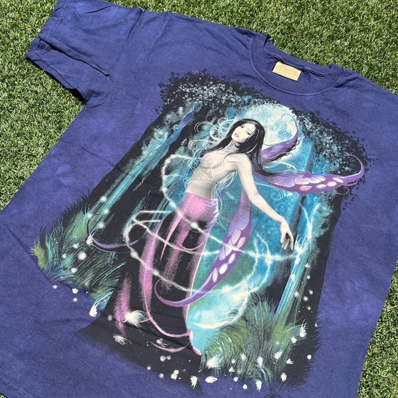 VTG 00’s / Y2K Deadstock The Mountain Purple Moon Fairy Tee - Picture 6 of 7